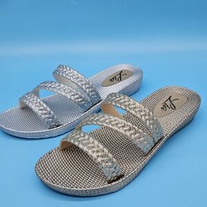 Chic Silver and Gold Women's Sandals